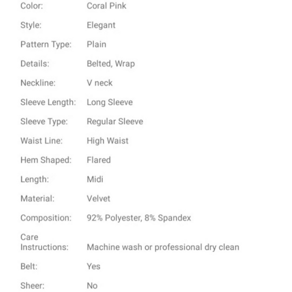 #7 Brand New Plus Velvet Wrap Dress - Picture 6 of 7